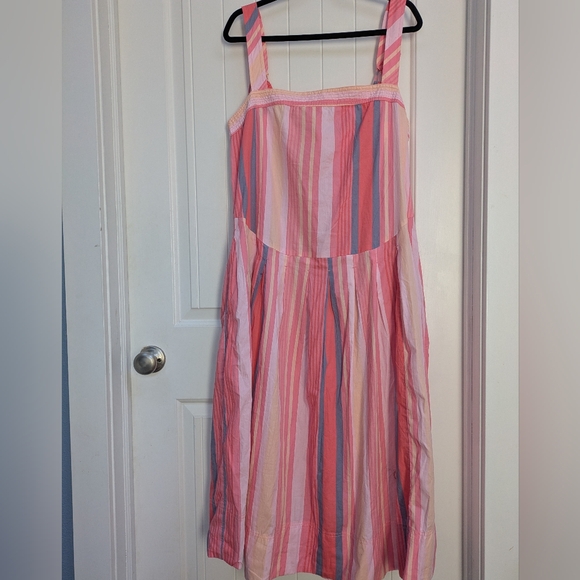 Free People Dresses & Skirts - Free People Primavera Striped Sundress with Pockets!!